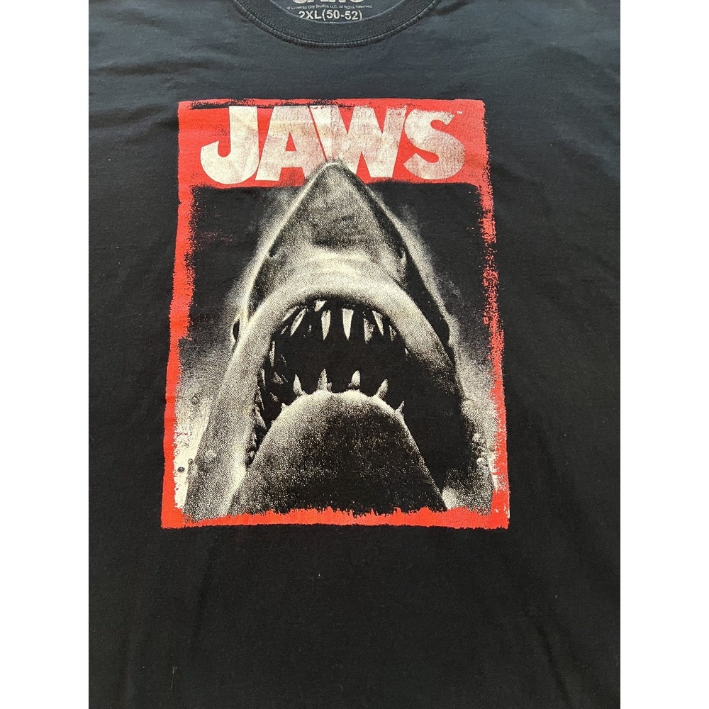 Jaws Graphic T-Shirt Retro Adult Unisex Size 2XL Shark Fans (a41)